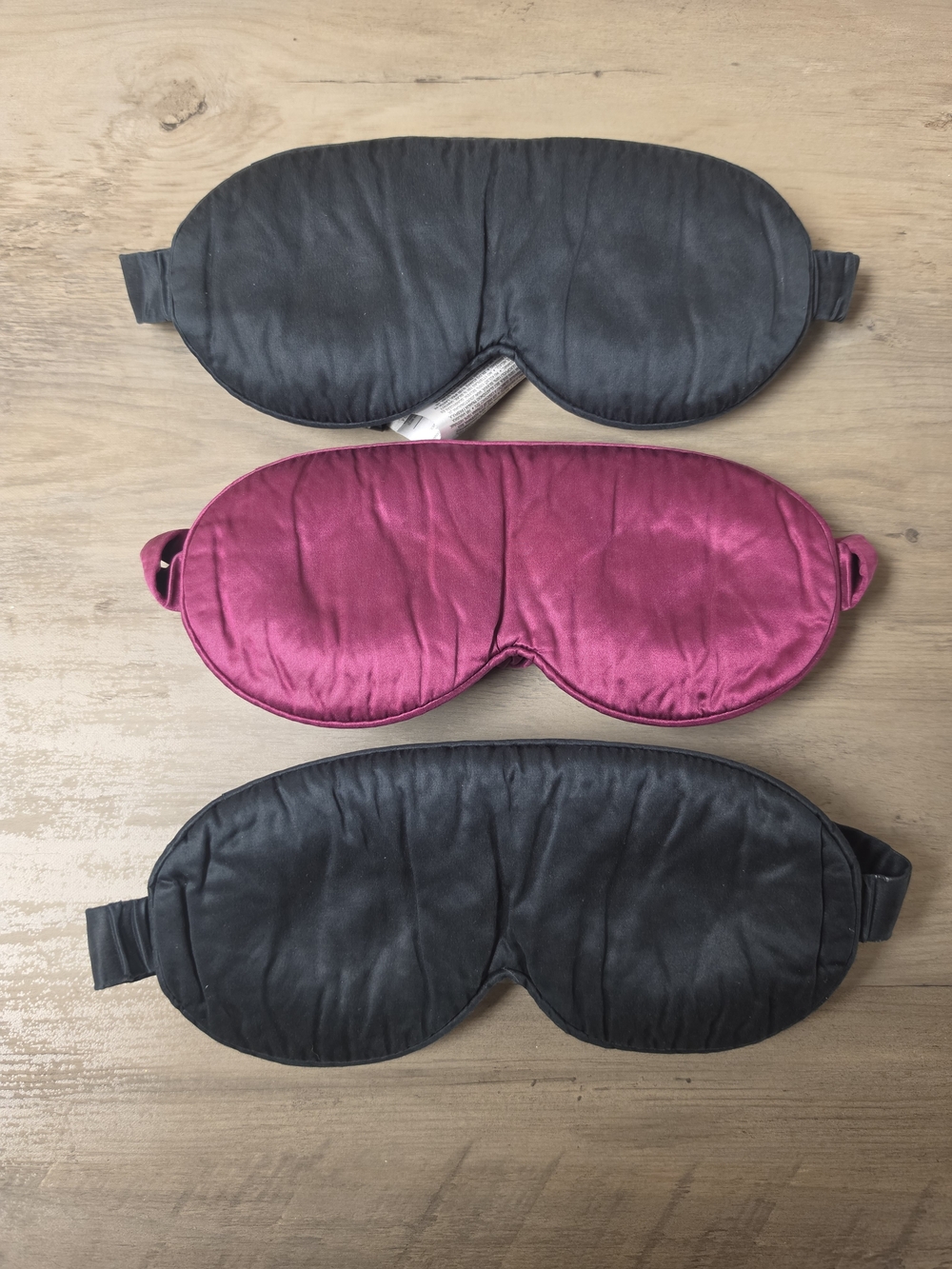 Slip Silk Eye Mask Set - Black and Pink Sleep Masks